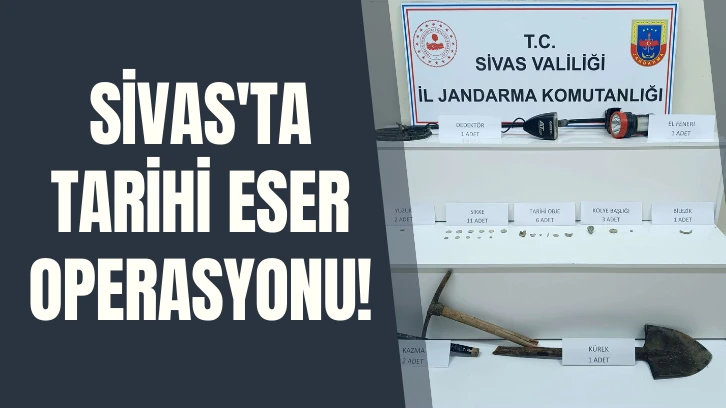 Sivas'ta Tarihi Eser Operasyonu! 