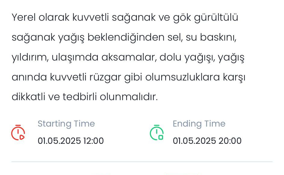 İşçi Bayramı'na gidecekler şemsiyesiz çıkmasın! 