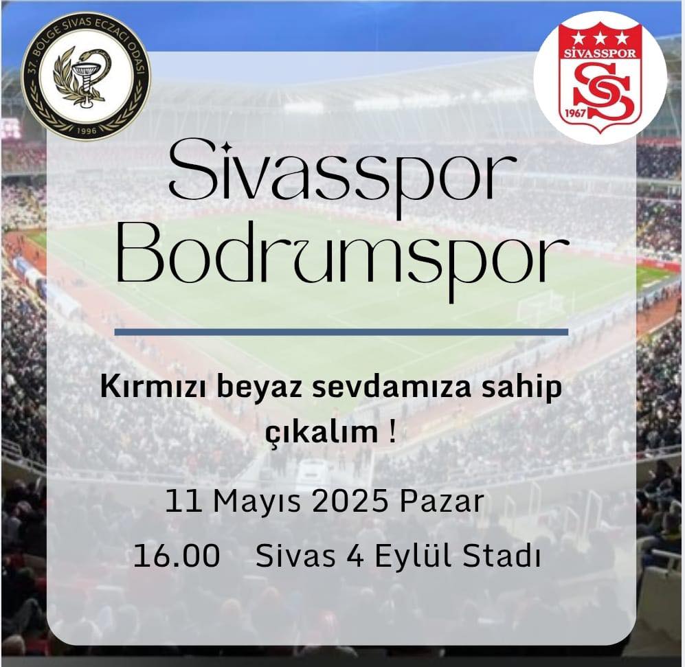 Sivasspor’a Bir Destekte Eczacılardan!