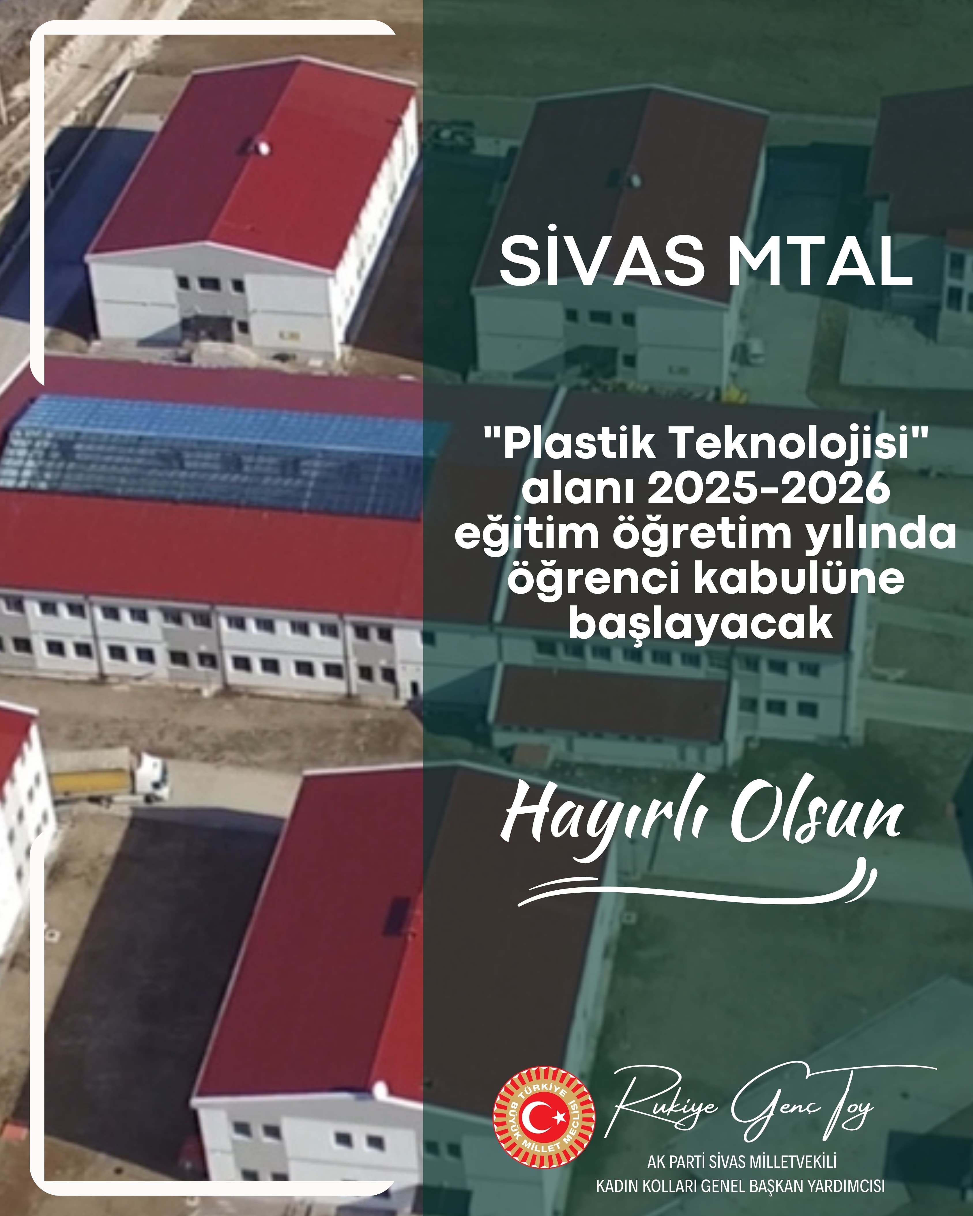 Sivas’a “Plastik Teknolojisi” Alanında Yeni Eğitim Hamlesi