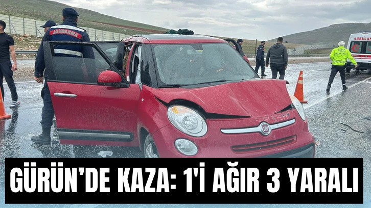 Gürün'de Kaza: 1'i Ağır 3 Yaralı