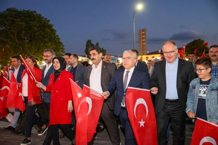 Sivas'ta "15 Temmuz Milli Birlik ve Demokrasi Yürüyüşü" Düzenlendi