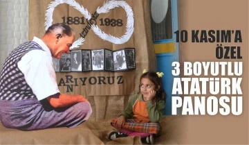 10 Kasım'a Özel 3 Boyutlu Atatürk Panosu