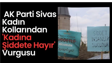  AK Parti Sivas Kadın Kollarından 'Kadına Şiddete Hayır' Vurgusu 