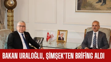 Bakan Uraloğlu, Şimşek'ten Brifing Aldı 