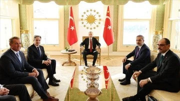 Cumhurbaşkanı Erdoğan, ABD Dışişleri Bakanı Blinken'ı Kabul Etti