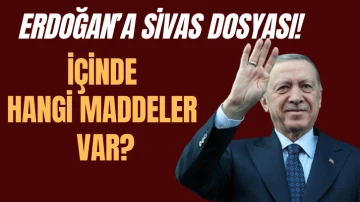 Erdoğan'a Sivas Dosyası! İçinde Hangi Maddeler Var?
