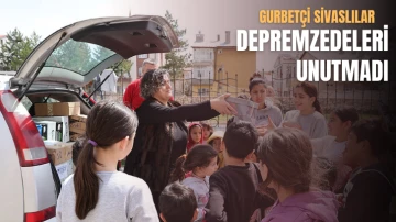 Gurbetçi Sivaslılar Depremzedeleri Unutmadı