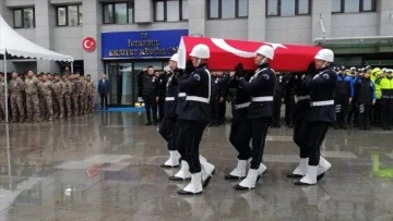İstanbul'da Şehit Olan Polis Lütfü Baykar İçin Tören Düzenlendi