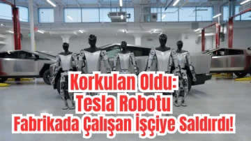 Korkulan Oldu: Tesla Robotu Fabrikada Çalışan İşçiye Saldırdı! 