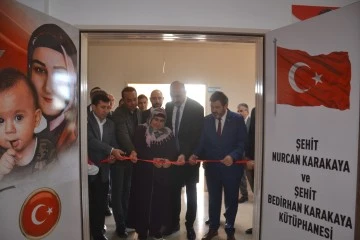Şehit Bedirhan Bebek  ve Annesi Anısına  Sivas'ta Kütüphane Açıldı 