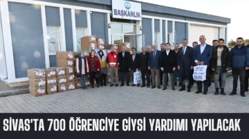 Sivas'ta 700 Öğrenciye Giysi Yardımı Yapılacak