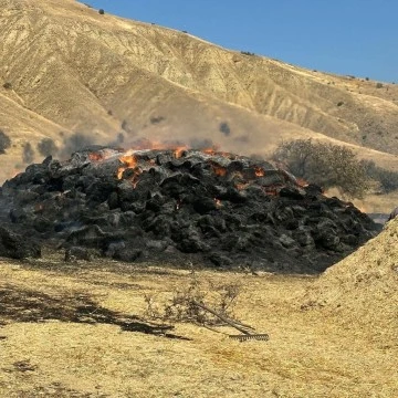 Sivas'ta Anız Yangını 