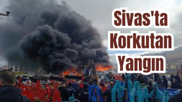 Sivas'ta Korkutan Yangın 