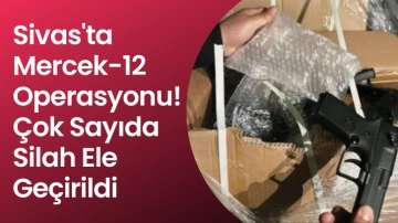 Sivas'ta Mercek-12 Operasyonu! Çok Sayıda Silah Ele Geçirildi 