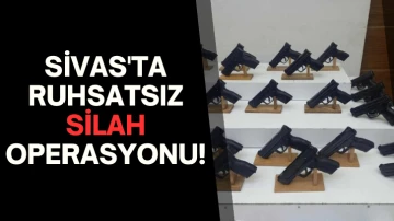 Sivas'ta Ruhsatsız Silah Operasyonu! 