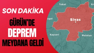 SON DAKİKA: Gürün'de Deprem Meydana Geldi 