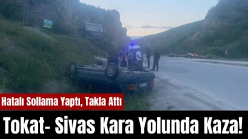 Tokat- Sivas  Kara Yolunda Kaza! 