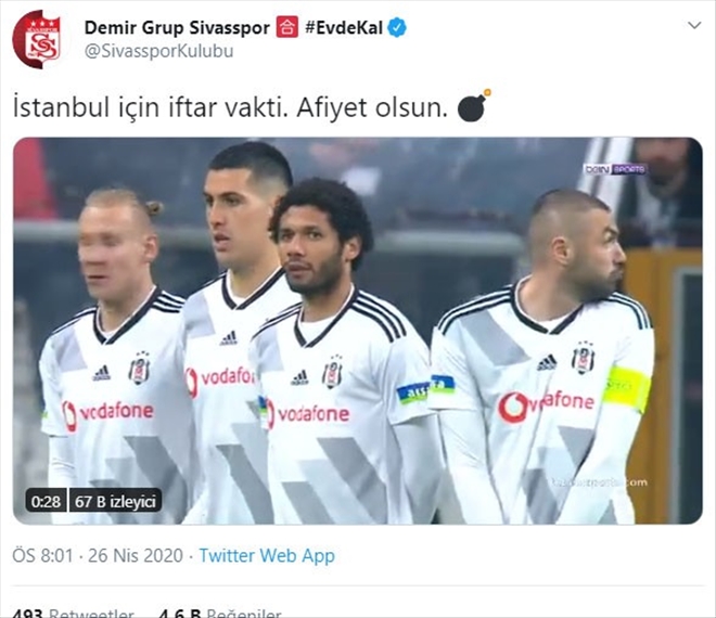 Beşiktaş İle Sivasspor Arasında ?Top Atışı´