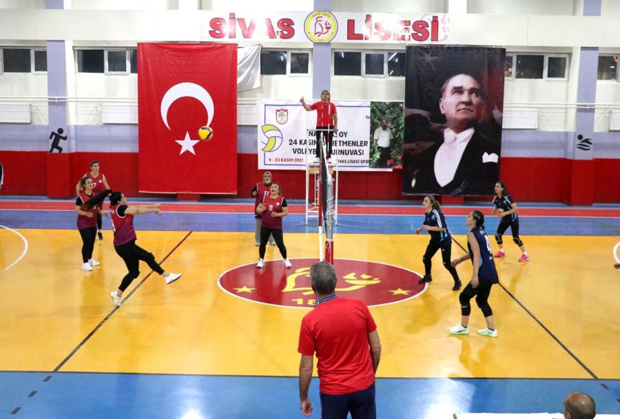 24 Kasım Öğretmenler Voleybol Turnuvası Nefesleri Kesti