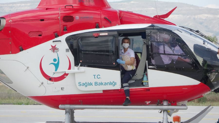 Helikopter 18 Aylık Bebek İçin Havalandı