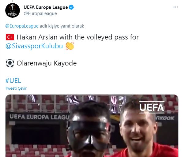UEFA’dan Sivasspor Paylaşımı