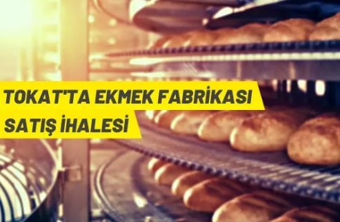 Tokat'ta ekmek fabrikası ve arsası satışa çıktı